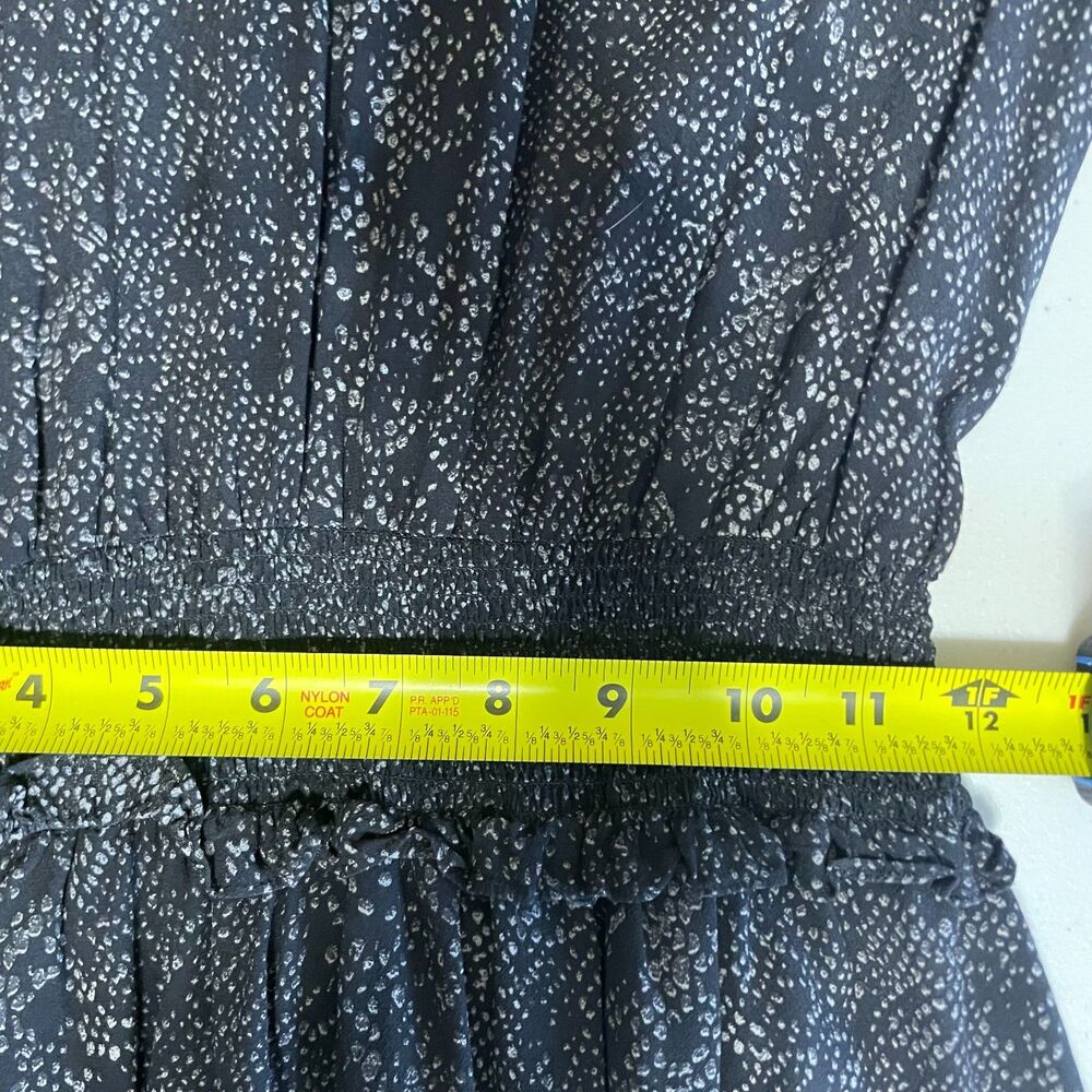 Rails Inez Slate Python Grey Snake Print Smocked … - image 6